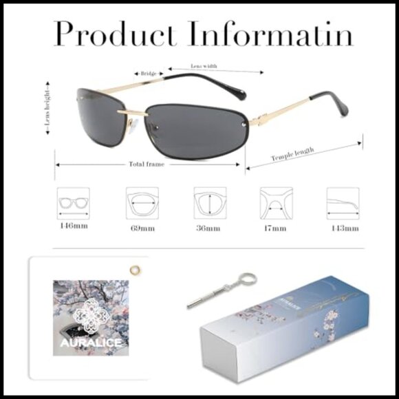 Y2K Retro Narrow Cat Eye Sunglasses Metal Frame Gradient Lens Chic main image 4